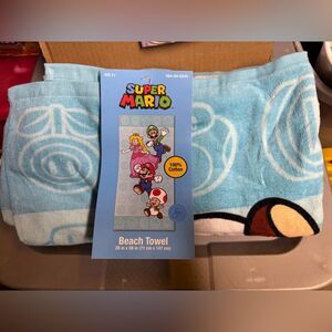 Nwt Super Mario Beach Towel